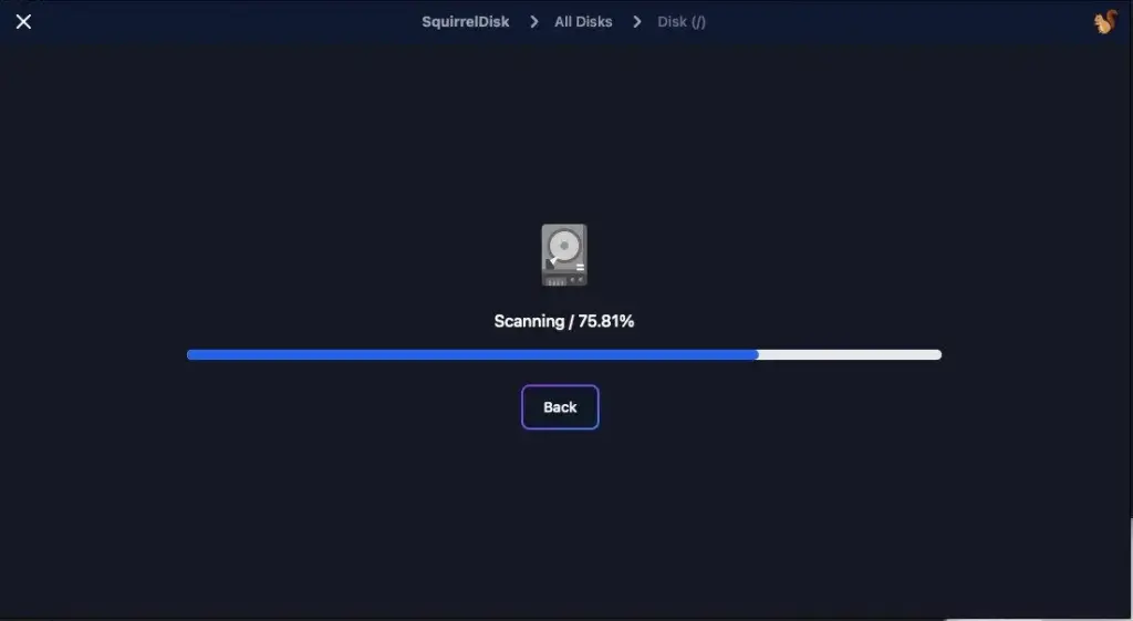 SquirrelDisk - Space Visualiser for Mac 1